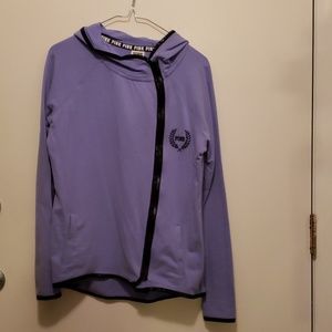 Purple asymmetrical hoodie
